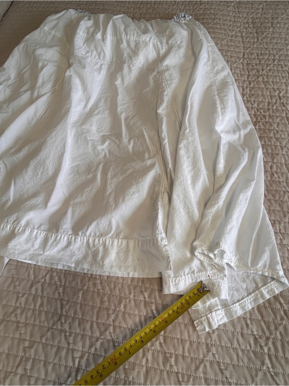 Parsley & Sage Women's 2X White Cotton Midi Skirt Boho FLAW - Picture 12 of 14